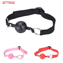 Sex Open Mouth Gag Harness Oral Fixation Nylon Band Ball Gag Mouth Plug Adult Restraint Slave Bondage Sex Toys for Couples