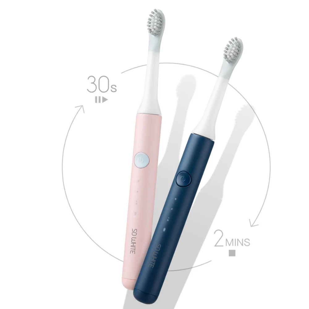 Xiaomi SO WHITE(PINJING) EX3 перезаряжаемая электрическая звуковая зубная щетка USB перезаряжаемая зубные зубы Глубокая чистка кистей водонепроницаемый