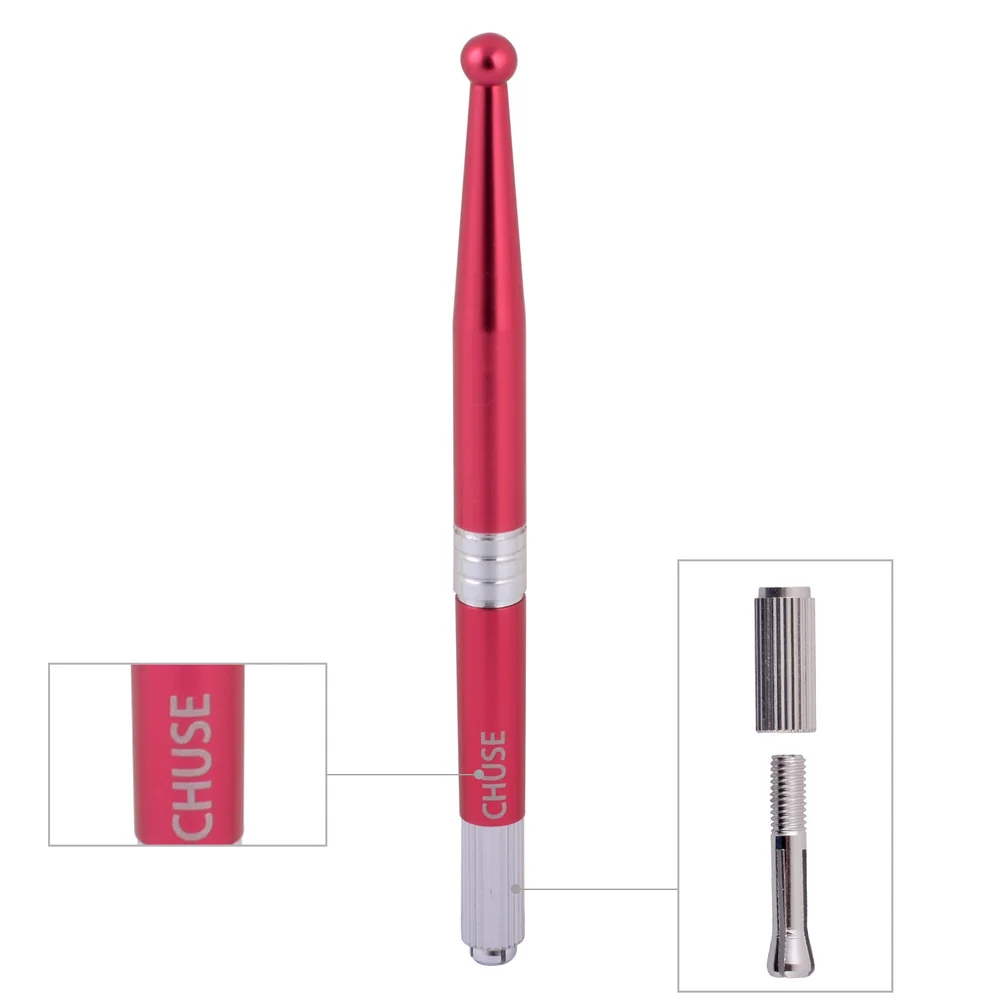 10 шт./лот Chuse M5 Высокое качество алюминиевый Перманентный макияж бровей ручная Татуировка ручка красный с розничной коробкой