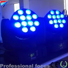 2шт/партия есть видео 12*12 Вт светодиодный движущаяся головка светильник, светодиодные лампы RGBW Шарпи луч света