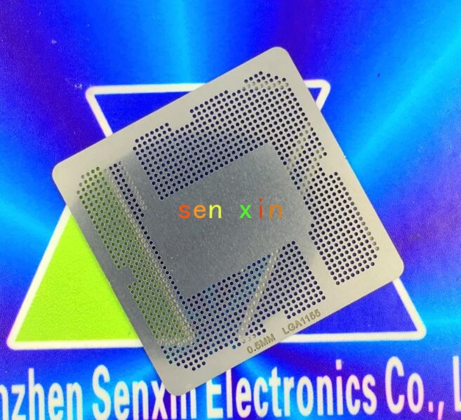 

BGA Heat Directly Stencil, stainless The template is suitable for Socket PROCESSOR LGA1155 LGA 1155 Dia 0.50 mm