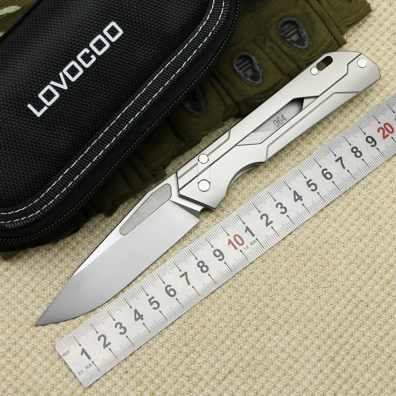 Lovocoo Mechanic Teacher No Screw M390 Folding Knife Tc4 Titanium
