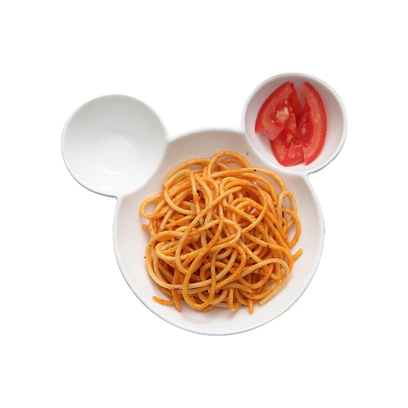Cute Mickey Children's Ceramic Partition Meal Plate (1)