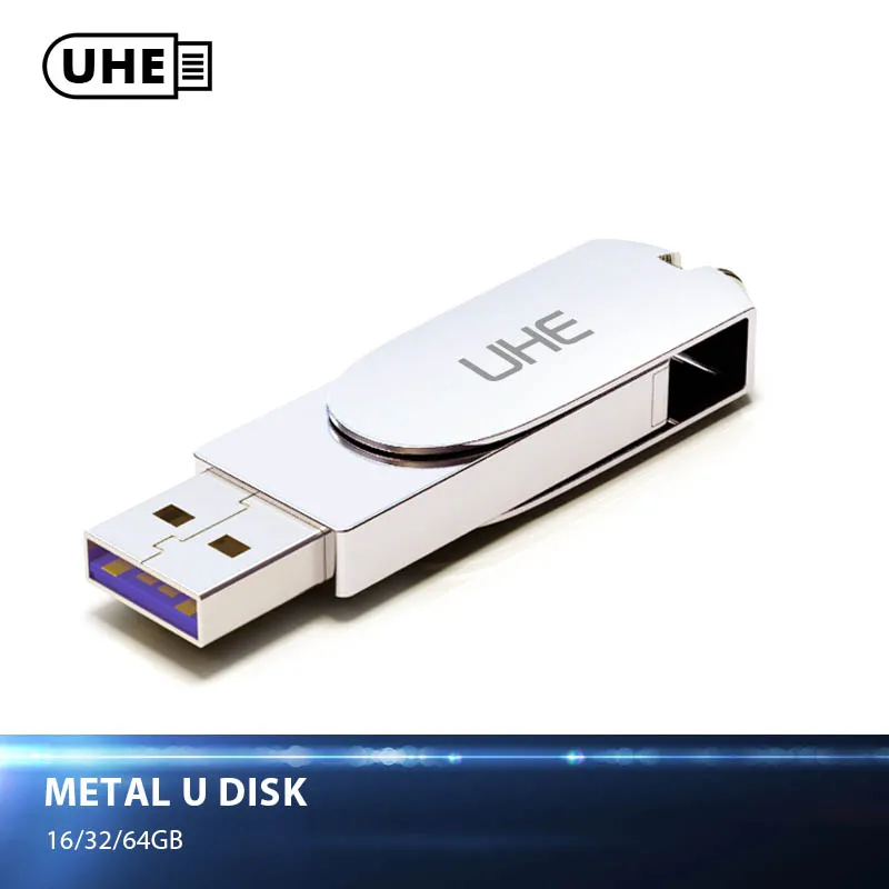 UHE USB Flash Drive 32GB 3.0 Pendrive For PC Metal flash disk for Iphone 8 plus pen drive personalizado OTG flashdisk | Компьютеры и