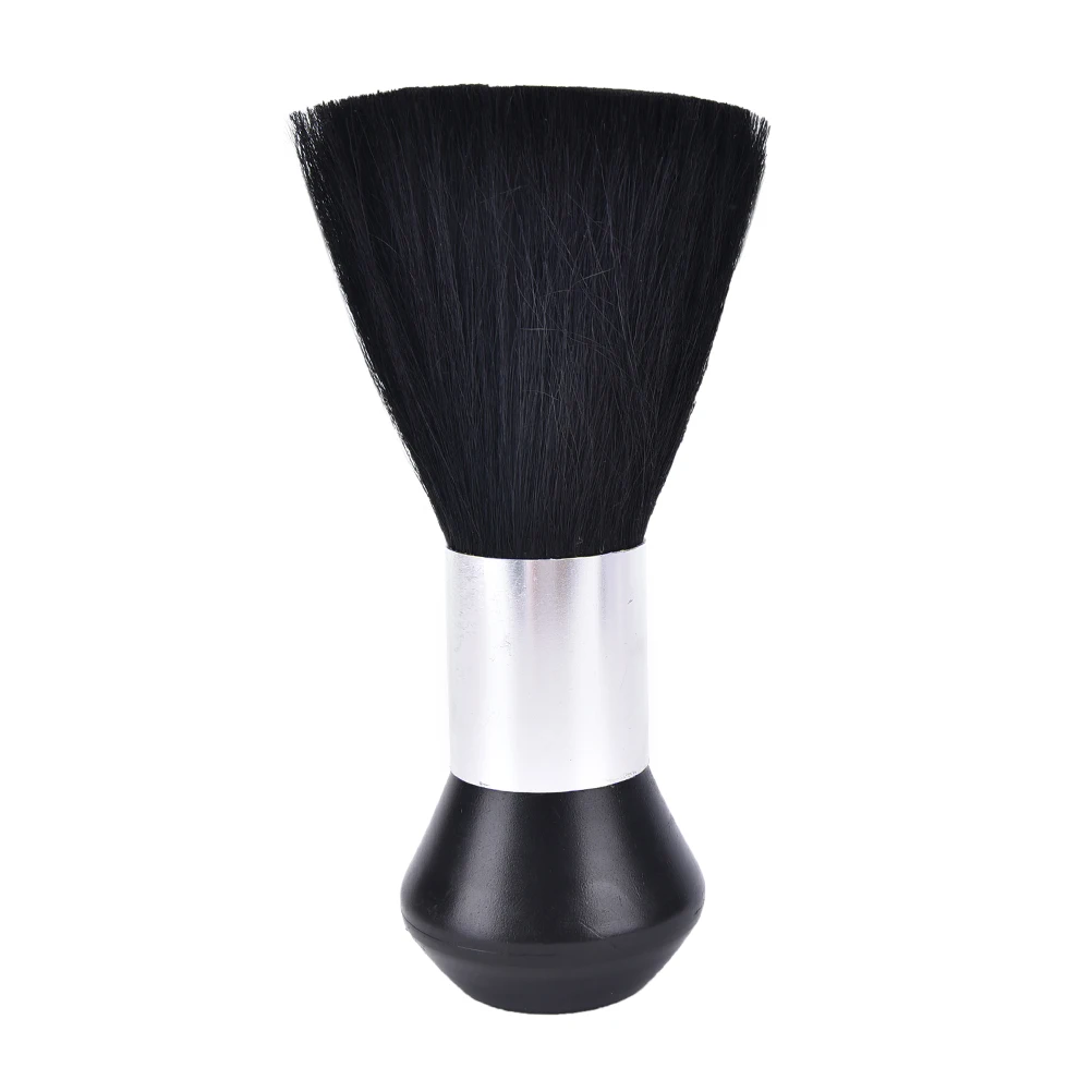

New Soft Black Neck Face Dust Hair Clean Brush Pro Barber Hairdressing Hairbrush Salon Cutting Styling Duster Cleaner Equipment