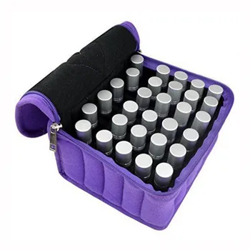 

Essential Oil Bag 30 Slot Essential Oil Bottles Carrying Case For Traveling Sturdy Double Zipper Contain 5ml 10ml 15ml Bottles