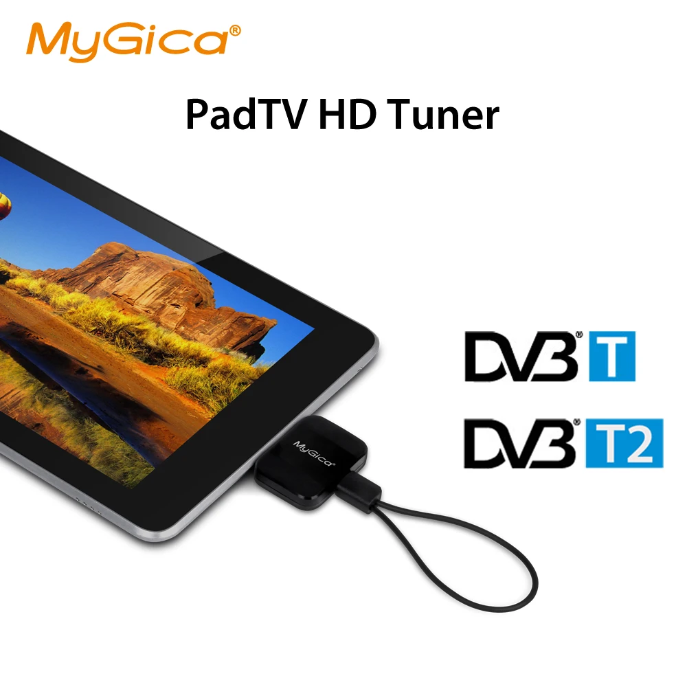 H.265 Full HD DVB T2 микро USB ТВ тюнер приемник для Android телефон/планшет pad Geniatech Mygica PT360 часы DVB-T2 DVB-T tv