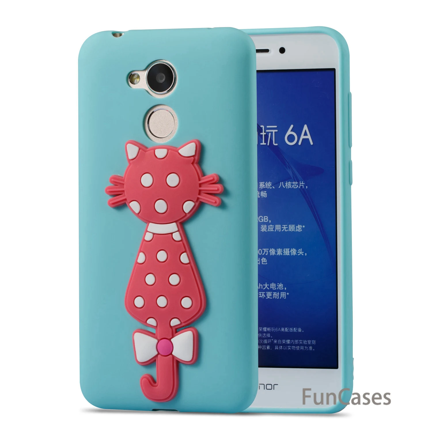 Роскошный чехол с рисунками принципиально huawei Honor 6A задняя панель из мягкого