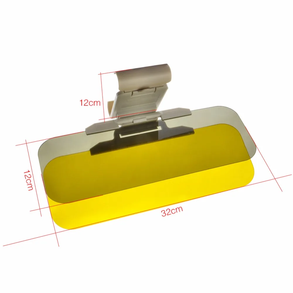 runmade Car Sun Visor Day and Night Shade Windshield Anti-Glare Blocker HD Driving Visor Glare Sun Shield Tinted Extension