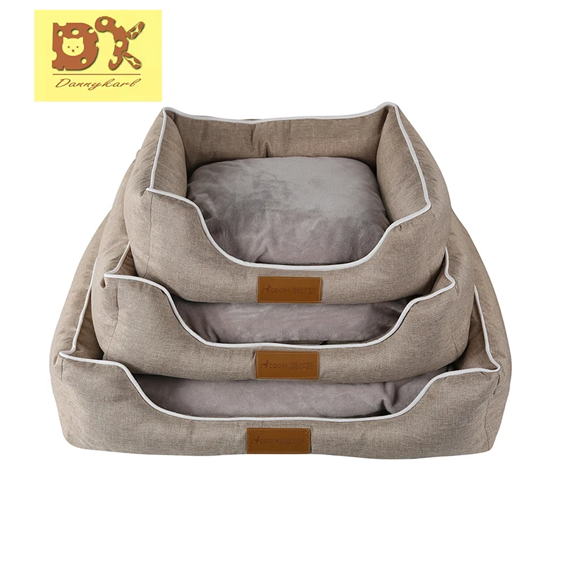 Koop 2018 Hond Bedden Bank Warming Huisdier Bed Soft Fleece Warm Hond Bedden voor Grote Honden Waterdichte Huisdier Beddengoed Kat Bed huis Dierenwinkel Nieuwe