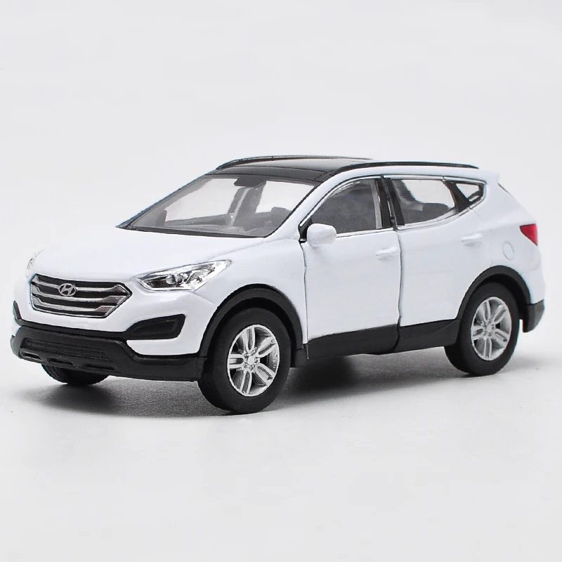 WELLY 1/36 HYUNDAI Santafe SUV литая под давлением модель автомобиля игрушка с вытягиванием назад для детей подарки коллекция игрушек