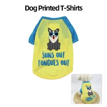 Summer Spring Puppy Apparel T-Shirt For Dogs Easy Washing Breathable Pet Dog-Clothes Vest New Dog Clothes