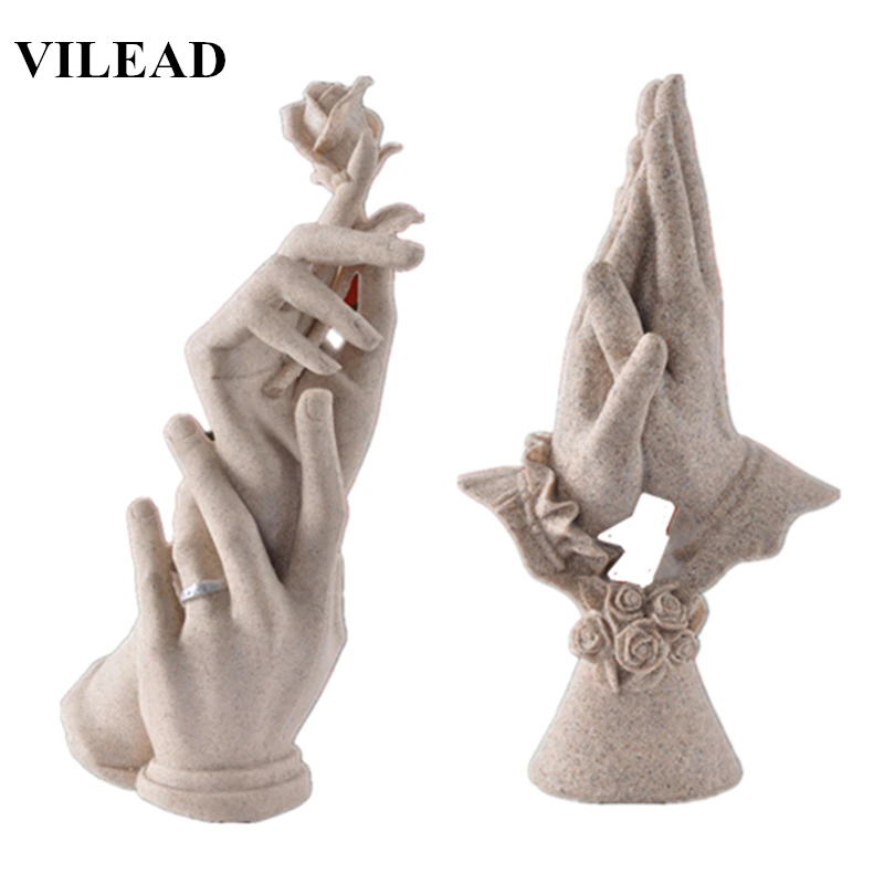 

arts and crafts Hand in Hand Figurines Wedding Decoration Anniversary Souvenirs Statuettes Gifts for Wife Girlfriend Home Decor
