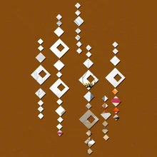 Горячая Распродажа, Современная многокомпонентная посылка, 3d акриловое зеркало, настоящие наклейки, домашний декор, большие diy adesivo de parede