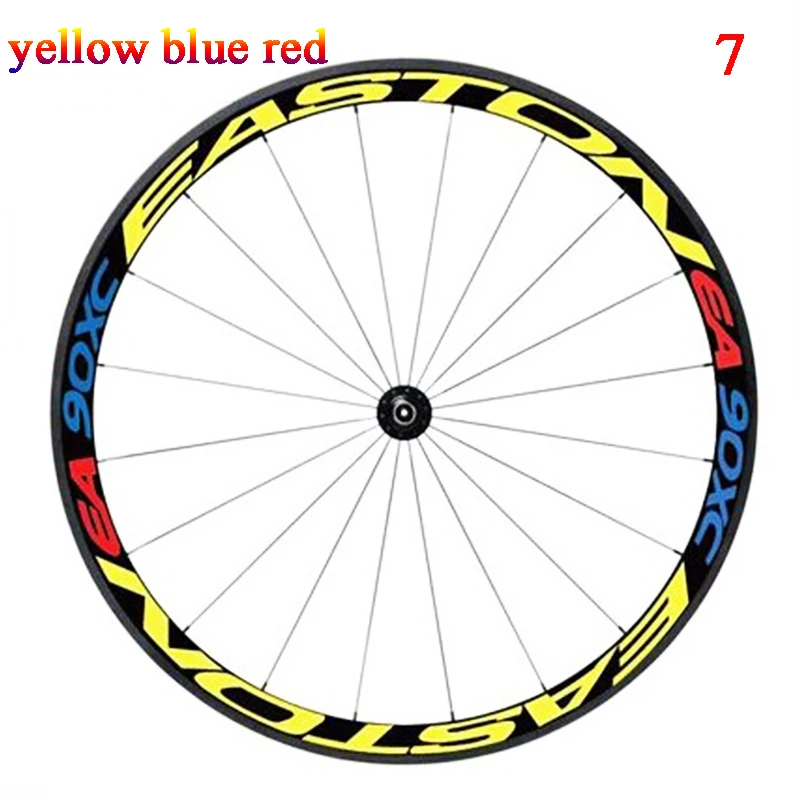 Multicolor Bike Wheel Rims Reflective Stickers Decals Cycling Safe Protector 26/27.5inch Car Wheel MTB Bike Accessories 1 Side
