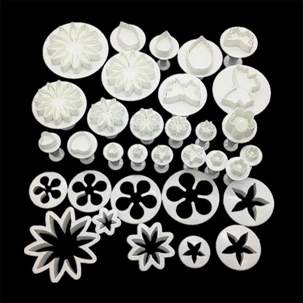 10 styles 33 pcs fashion factory price Sugarcraft Cake Decorating Fondant Icing Plunger Tools cookie Mold Mould