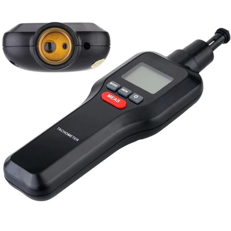 

Digital Laser Tachometer 2 in 1 Tach RPM Tester Handheld LCD Electrical Machine Rotate Speed Meter For Motor Car Making
