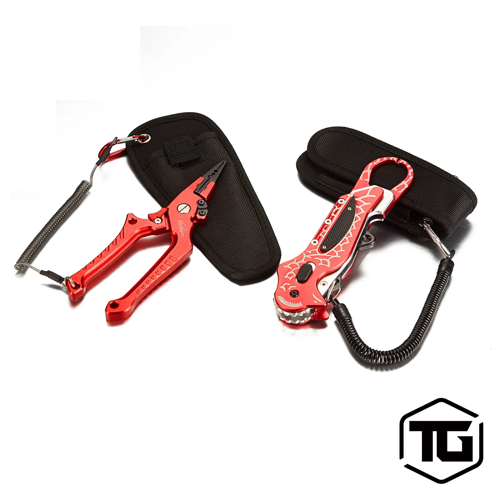 

TGRC Aluminum Fishing Lip Grip Gripper Hook Remover Pliers Line Cutter Scissor Tools
