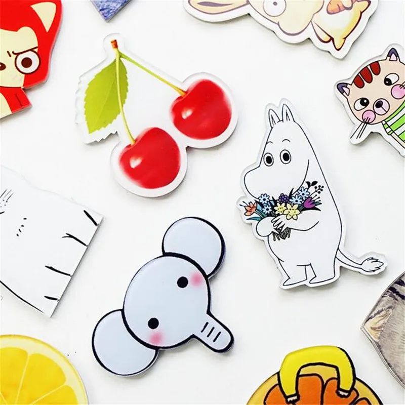 10 шт. акриловая брошь в виде кошки слона клубники|badges for clothing|badge badgescartoon badge |