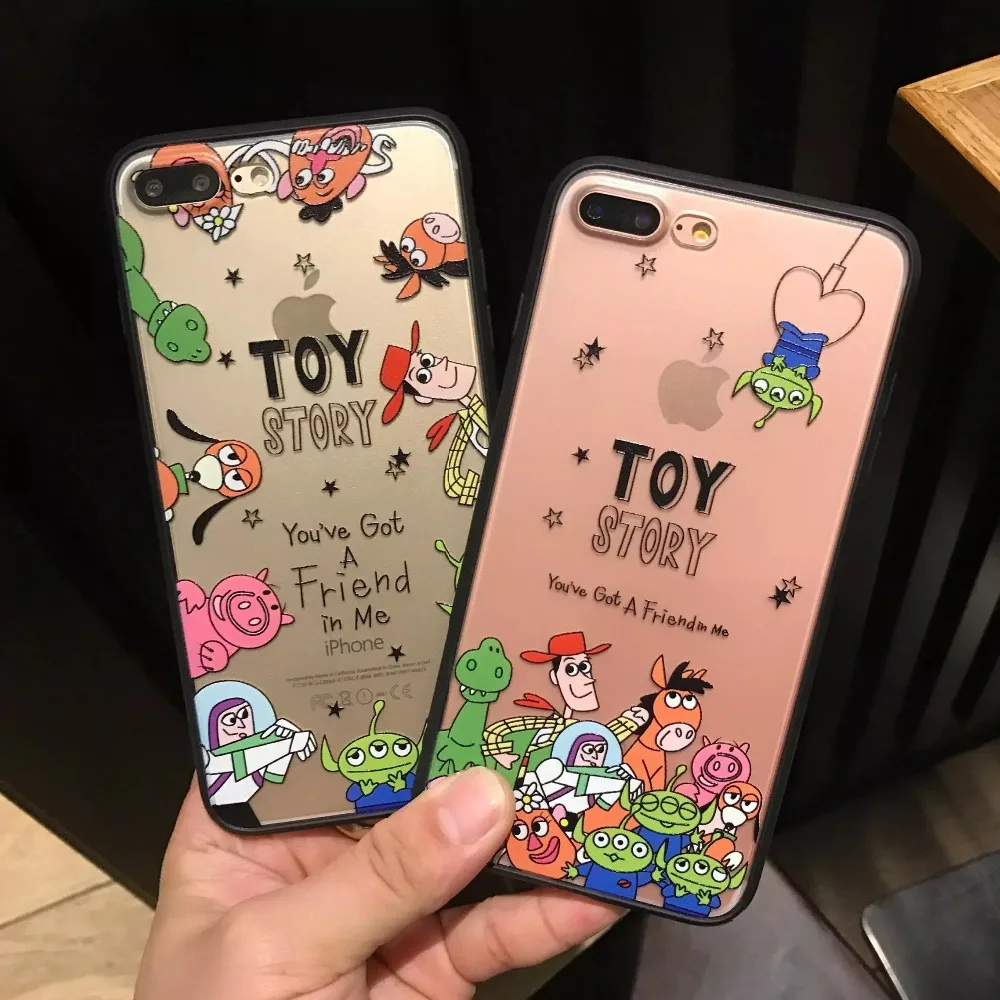 

Toy Story Monsters Aliens Dog Embossed Case For iPhone XS Max XR X 6 6S 7 8 Plus