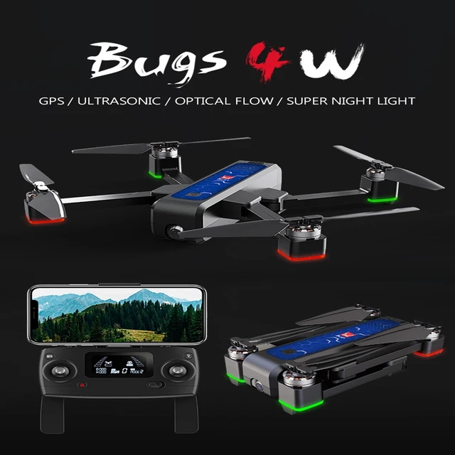 $US $72.99  2019 MJX B4W Bugs RC Drone Brushless 22mins flying 2K camera 5G WIFI FPV GPS optical flow Quadcopte