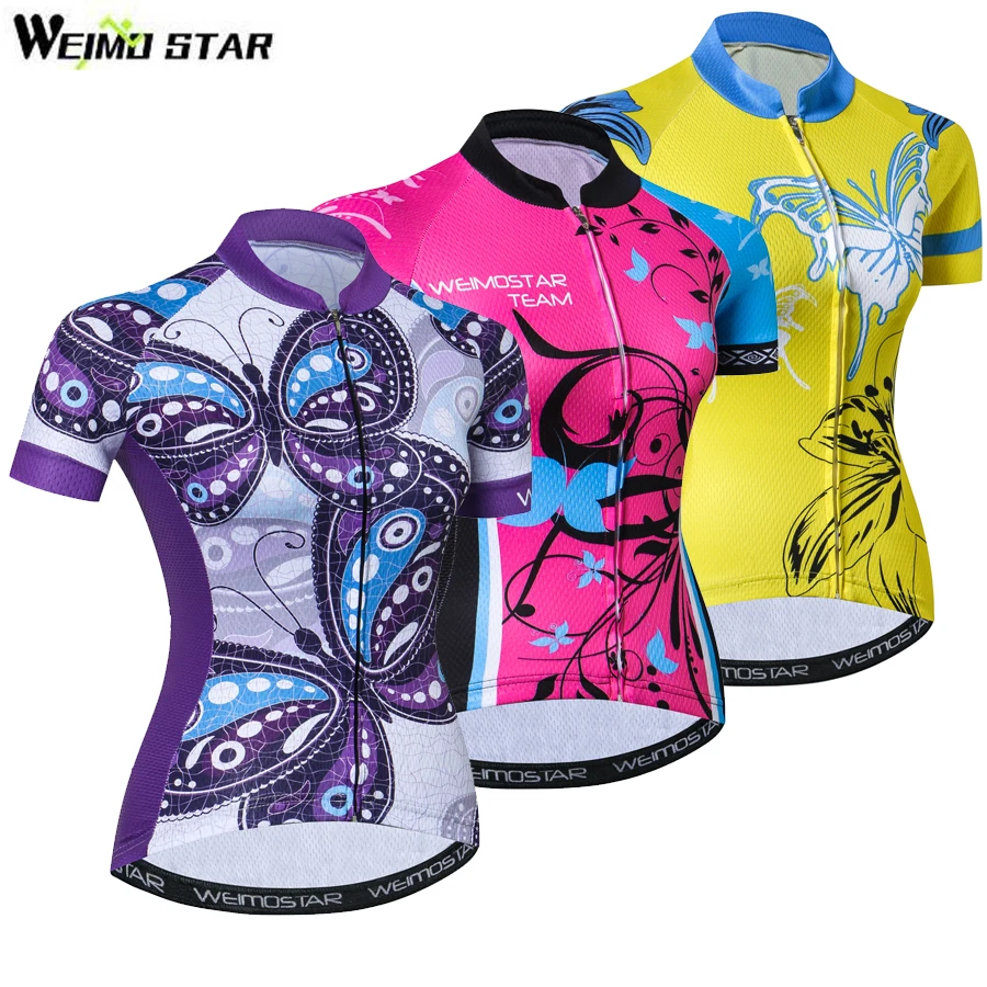 

Womens Cycling Jersey Shirts Ropa Ciclismo Team Bike Bicycle Jerseys MTB Short Sleeve Outdoor Wear Tops