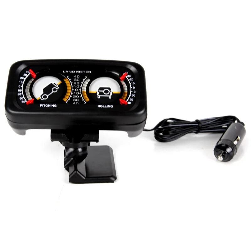 

Car Auto Compass Balance Meter Slope Indicator Land Meter with LED Light for Off-Road Vehicle SUV