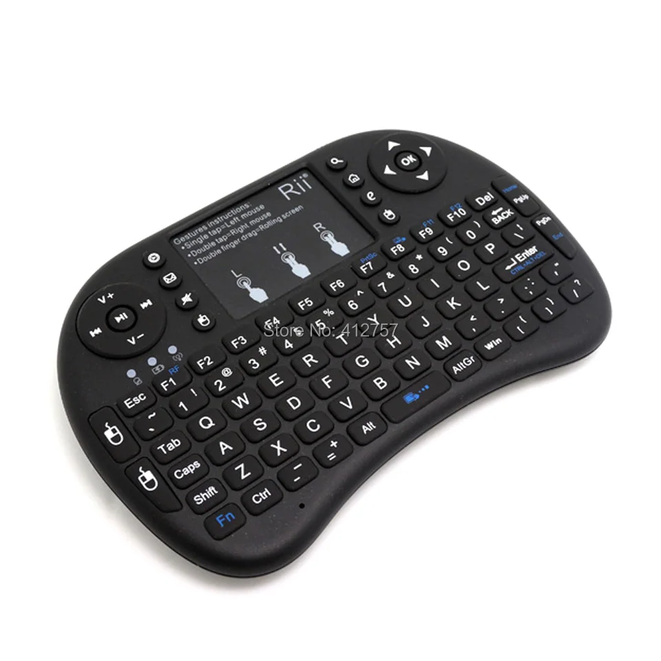 Беспроводная мини клавиатура Rii i8 + с подсветкой 2 4G Air Mouse тачпад для ПК ТВ