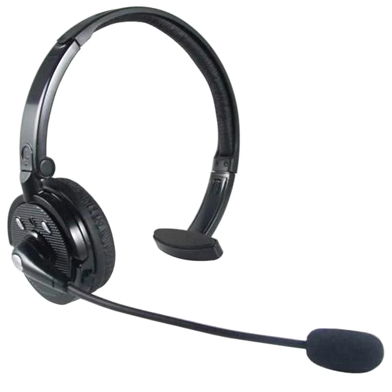 Bluetooth Headset Earphone Over Head Wireless For Sport Business Trucker Drivers Drop