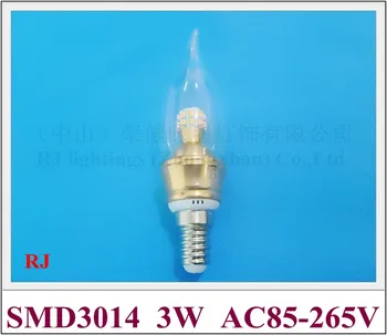 

LED candle bulb lamp crystal bulb light cylinder style 360 emission angle E14 3W SMD3014 30led 270lm AC85-265V CE ROSH