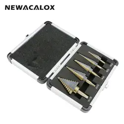 NEWACALOX 5 шт./компл. HSS Высокое скорость сталь Кобальт несколько отверстий 50 размеры шаг Core бурильные долото Комплект инструменты алюминий