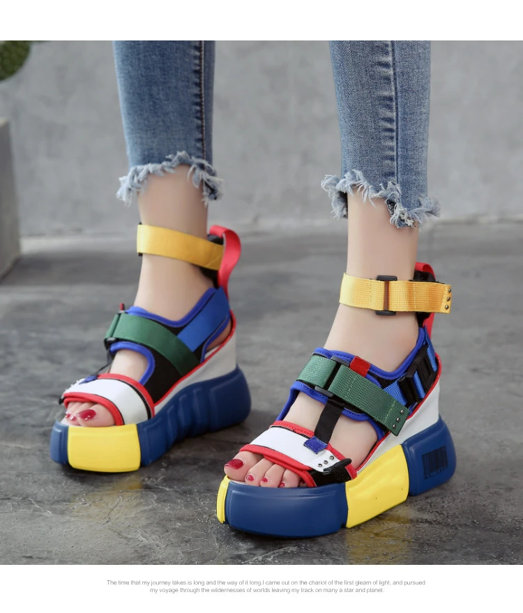 SWONCO Platform Sandals Women Summer 