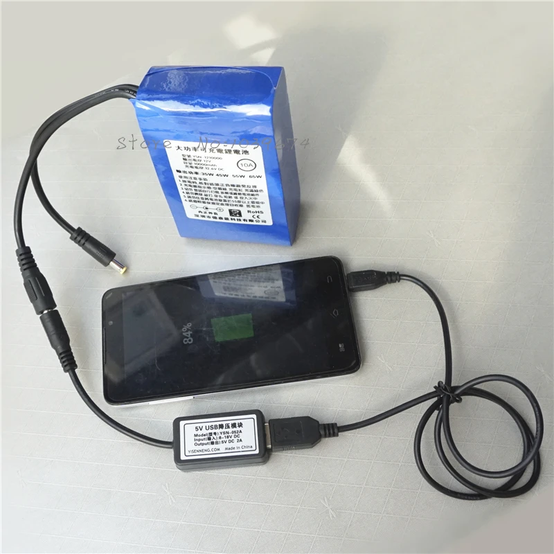 Multifunction 12V 10000MAH 10A Chargeable Li ion Batteries for Power