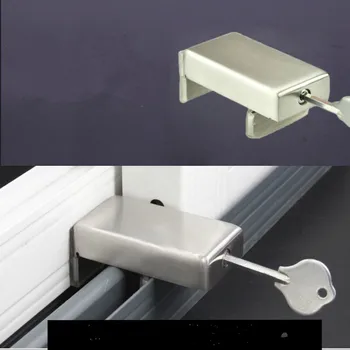 

Practical sliding doors and windows lock anti-theft Sliding Sash Stopper Cabinet Locks Straps Doors Security Furniture Hardware
