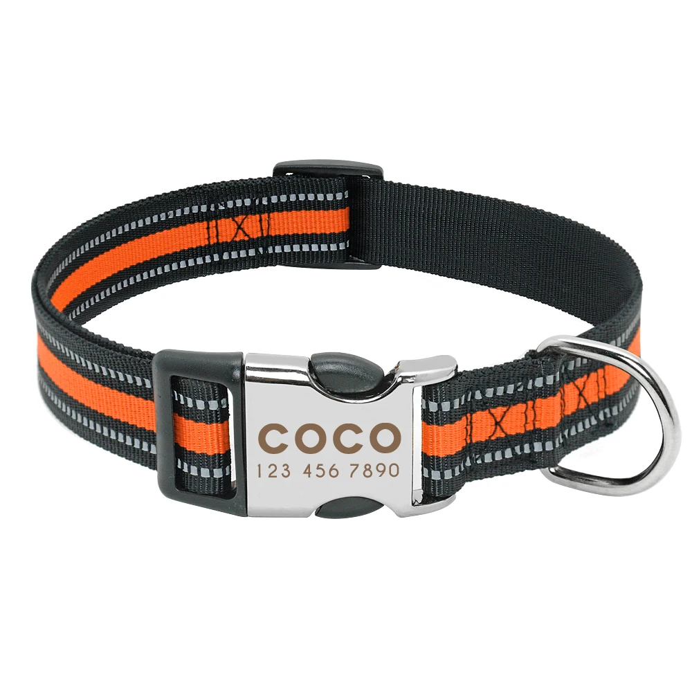 Personalized Dog Collar Reflective