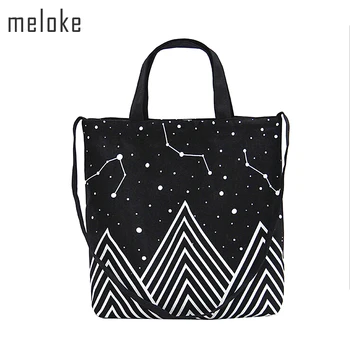 

2020 Starry Sky Canvas Handbags Tote Daily Female Totes Bolsa Stars Printed Shoulder Eco Bags travel bag MN673