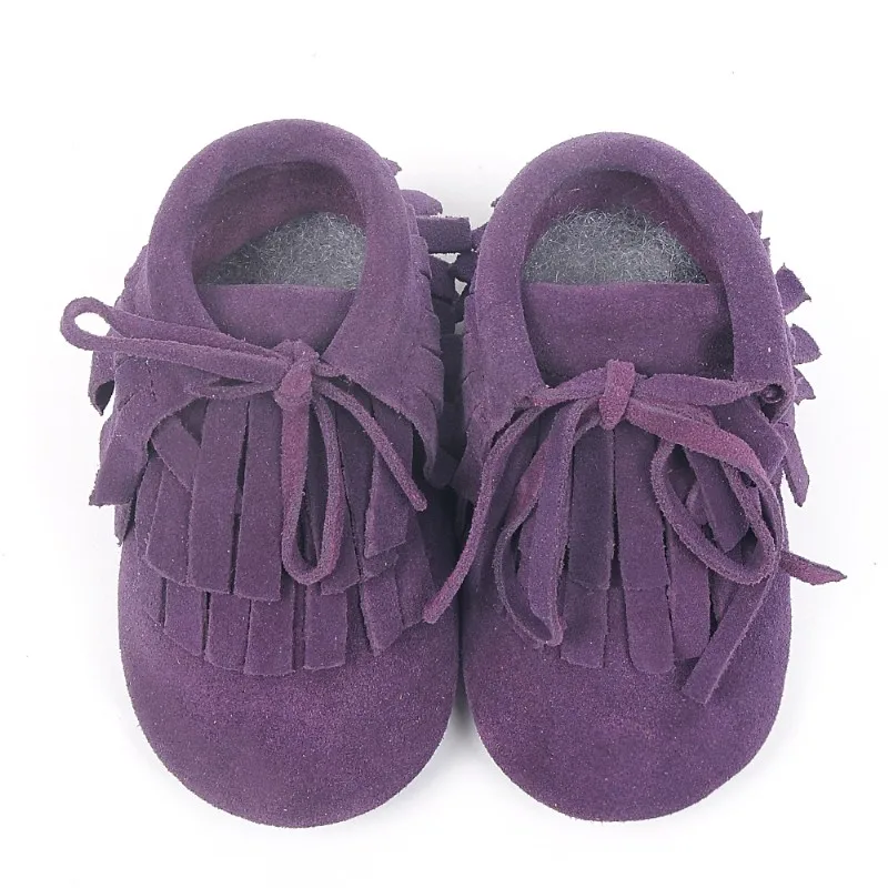 Новинка года; детские мокасины из натуральной кожи; замшевая детская обувь ручной работы на шнуровке; обувь для новорожденных с кисточками для первых шагов; Chaussure Bebe - Цвет: photo color