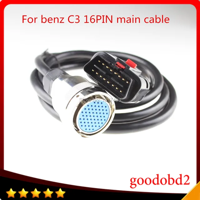 $US $22.40 OBD II 16 PIN Main Cable for MB STAR C3 OBD2 Cables OBD-II Test Cable For Diagnostic Tool Auto Diag