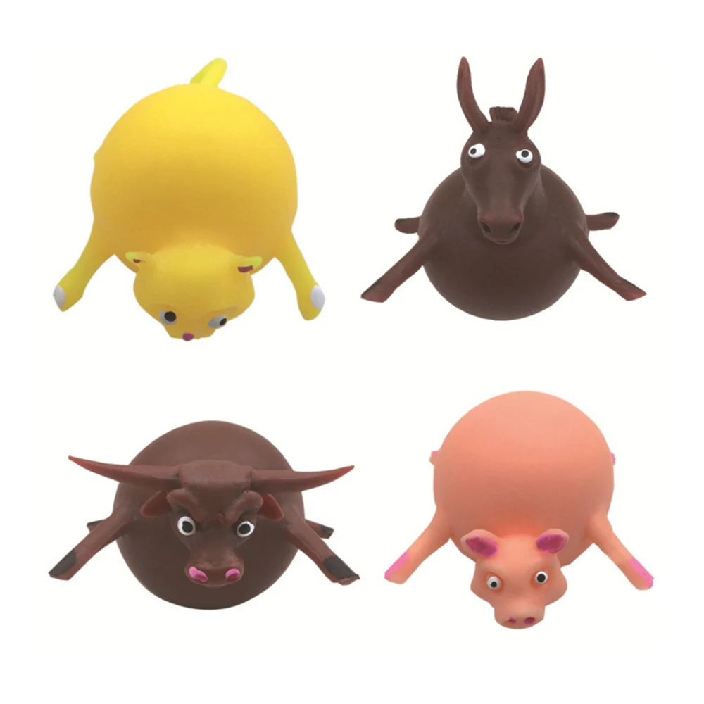 Детские забавные игрушки-животные для снятия стресса, надувные воздушные шары для животных