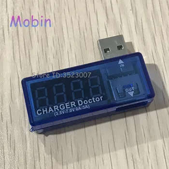 

20PCS/LOT Digital USB Mobile Power charging current voltage Tester Meter Mini USB charger doctor voltmeter ammeter Free Shipping