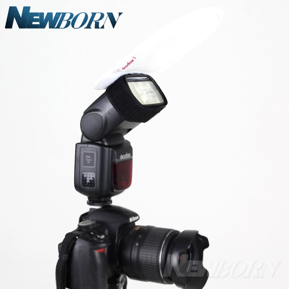 Godox mrf-01 мини белый рассеиватель Щепка Отражатели для Canon Nikon Yongnuo Godox вспышки Speedlite башмак вспышки