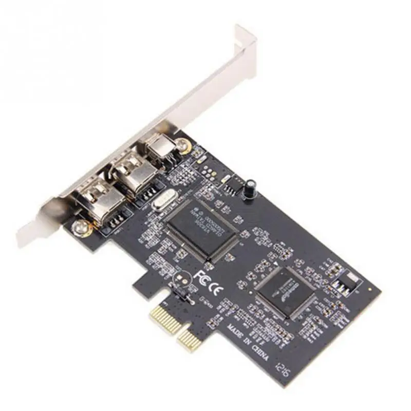 Expansion Card 3 Port 1394A For PCI E Firewire For Desktop PC And DV Connection-in Computer ...