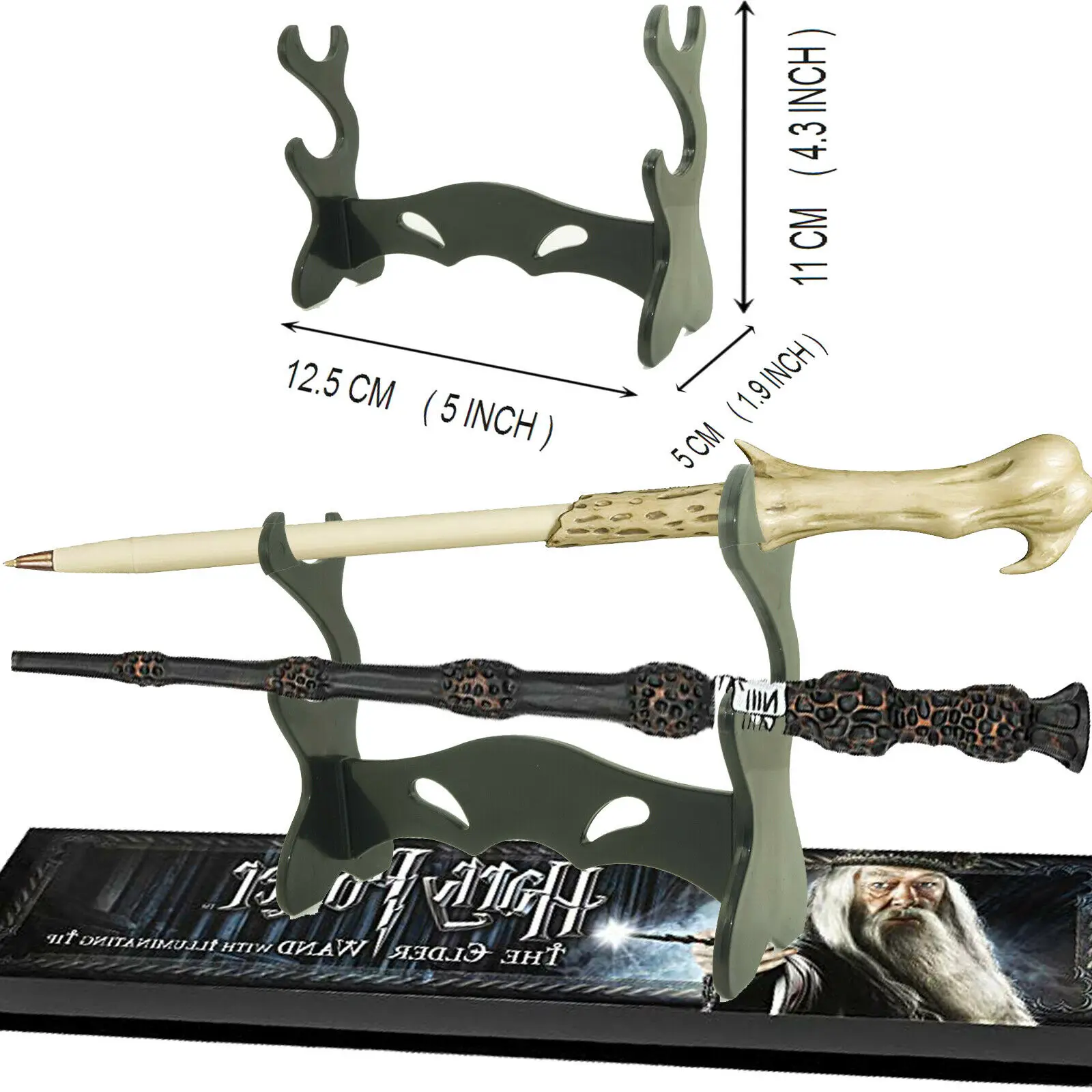 

2Pcs Black Wizarding Wand Display Stand For Voldemort Magic Wands