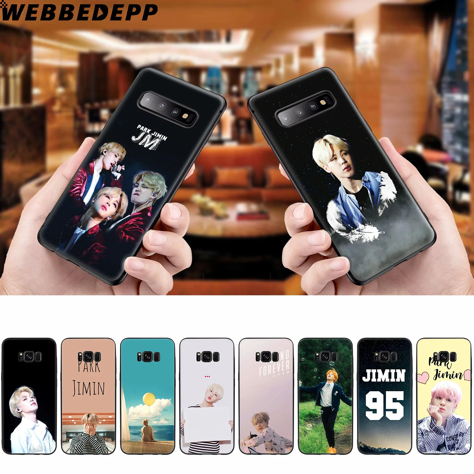 

WEBBEDEPP Park Jimin K Pop Soft Case for Samsung Galaxy S10 S10e S9 S8 Plus S7 S6 Edge S9 Plus & J6 2018 Note 10 Plus 9 8