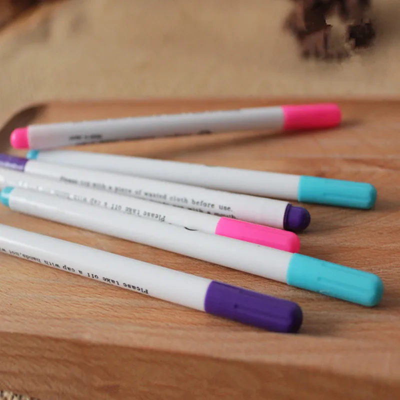 2pcs Air Water Erasable Pen Easy Wipe Off Water Soluble Fabric Marker