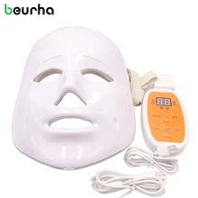 Beurha 7/3 цвета Светодиодная терапевтическая маска светильник маска для лица терапия фотонная светодиодная маска для лица Корейская светодиодная маска для ухода за кожей терапия