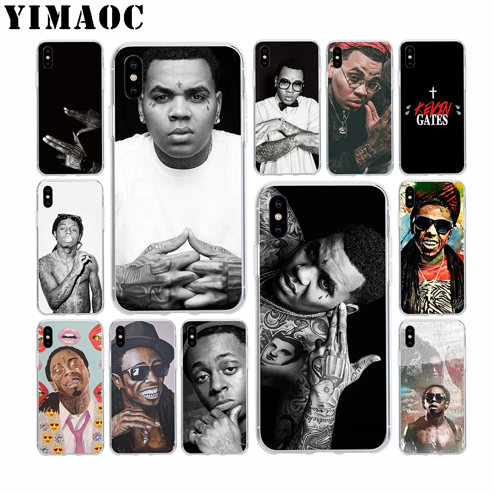 

YIMAOC Lil Wayne Kevin Gates Soft TPU Silicone Case for Apple Iphone Xr Xs Max X 10 8 Plus 7 6S 6 Plus SE 5S 5 7Plus 8Plus Cover