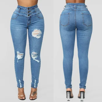 

YOFEAI NEW Jeans Women Fashion High Waist Jeans Female Sexy Women Denim Pencil Pants Women Skinny Jeans Plus Size