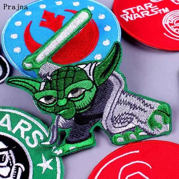 

Prajna Star Wars Patch DIY Embroidered Patches for Clothing Iron on Patches on Cloth Badge 9 3/4 Tickets Stripe Applique Decor F