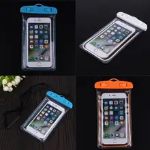 Swimming Waterproof Bag with Luminous Underwater Phone Pouch Case Phone Storage Bag For iphone 6 6s 7 Swimming Accessories